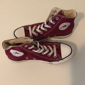 Burgundy Converse